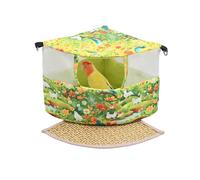 DONGKER Nid D'été pour Oiseaux,Lit Suspendu a Double Crochet avec Design Triangulaire,pour Perroquets Gris D'Afrique,Petits Perroquets,Chinchillas,Calopsittes,Inséparables