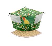 DONGKER Nid D'été pour Oiseaux,Lit Suspendu a Double Crochet avec Design Triangulaire,pour Perroquets Gris D'Afrique,Petits Perroquets,Chinchillas,Calopsittes,Inséparables