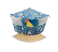 DONGKER Nid D'été pour Oiseaux,Lit Suspendu a Double Crochet avec Design Triangulaire,pour Perroquets Gris D'Afrique,Petits Perroquets,Chinchillas,Calopsittes,Inséparables