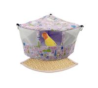 DONGKER Nid D'été pour Oiseaux,Lit Suspendu a Double Crochet avec Design Triangulaire,pour Perroquets Gris D'Afrique,Petits Perroquets,Chinchillas,Calopsittes,Inséparables