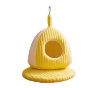 DONGKER Nid D'oiseau Chaud,Confortable Refuge d'hiver pour Perroquets avec Tapis et Anneau de Suspension Amovible pour Aras,Perroquets Gris D'Afrique,Perruches,Conures