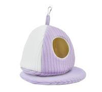 DONGKER Nid D'oiseau Chaud,Confortable Refuge d'hiver pour Perroquets avec Tapis et Anneau de Suspension Amovible pour Aras,Perroquets Gris D'Afrique,Perruches,Conures