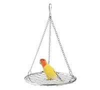 DONGKER Nid D'oiseau Perroquet,Hamac Suspendu en Acier Inoxydable pour Perruches,Calopsittes,Conures,Perruches,Canaris,Inséparables,Pinsons
