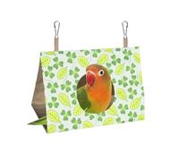 DONGKER Nid D'oiseau Suspendu,Cage de Couchage pour Perroquet avec 2 Crochets Métalliques pour Perruches,Inséparables,Perroquets,Calopsittes