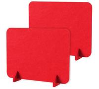 DONGKER Panneau de Confidentialité de Bureau,2 Panneaux Antibruit en Feutre de 40 X 60 cm avec Pieds de Support,pour Une Utilisation Au Bureau Ou a Domicile