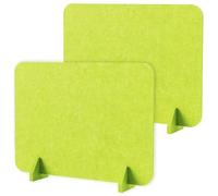 DONGKER Panneau de Confidentialité de Bureau,2 Panneaux Antibruit en Feutre de 40 X 60 cm avec Pieds de Support,pour Une Utilisation Au Bureau Ou a Domicile