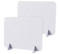 DONGKER Panneau de Confidentialité de Bureau,2 Panneaux Antibruit en Feutre de 40 X 60 cm avec Pieds de Support,pour Une Utilisation Au Bureau Ou a Domicile