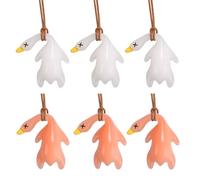 DONGKER Pendentifs de Voiture en Forme de Canard UV,6 Pièces,Amusants et Mignons,Changeant de Couleur,Ornements a Suspendre pour Rétroviseurs de Voiture,Sacs,Sacs a Dos et Téléphones Portables