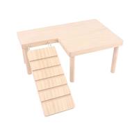 DONGKER Plateforme d'escalade en Bois a Double Couche,Plate-Forme Jeu Hamster pour Hamsters,Gerbilles,Souris et Autres Petits Animaux