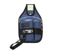 DONGKER Pochette à Outils Ceinture, 600D Toile Oxford Pochette Utilitaire, Pochette de Travail à Petite Taille, avec 3 Poches et Boucles, pour l'organisation des Outils