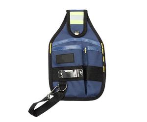 DONGKER Pochette à Outils Ceinture, 600D Toile Oxford Pochette Utilitaire, Pochette de Travail à Petite Taille, avec 3 Poches et Boucles, pour l'organisation des Outils