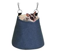 DONGKER Pochette de Couchage pour Planeur a Sucre,Lit de Nid Suspendu pour Petits Animaux avec Crochets pour Planeurs a Sucre,Cochons d'Inde,Furets,Hamsters,Rats,Hérissons
