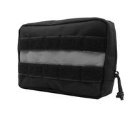 DONGKER Pochette Molle pour Chien,Sacoche Tactique en Nylon 1000D pour Chien avec Bande Réfléchissante pour Transporter Une Laisse pour Chien,Friandises,Sacs a Crottes,Clés et Plus Encore