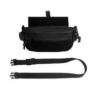 DONGKER Pochette Tactique pour Sac de Transport,Sac Largage Tactique Molle,sous-Abdominal a Sangle Magique,pour Gilet de Poitrine,Entraînement,Pêche,Randonnée