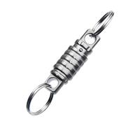 DONGKER Porte-clés a Dégagement Rapide,Porte-clés EDC Détachable avec Porte-clés,Titane,Rotation a 360 °,pour Attacher Un Porte-clés,Clés de Voiture,Lampes de Poche,Outils EDC
