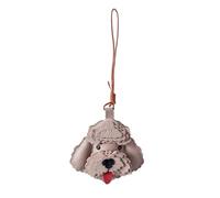 DONGKER Porte-clés en Cuir en Forme de Chien,Clé Voiture Pendentif Chien Mignon pour Sac a Main,Fourre-tout