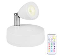 DONGKER Projecteur LED Sans Fil,Eclairage D'intérieur pour Plantes avec Télécommande,3 Températures de Couleur,Fonctionne Sur Batterie pour L'art Mural Végétal,Jeu de Fléchettes