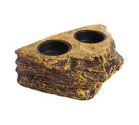 DONGKER Rebord d'alimentation Magnétique pour Reptiles,Aimants Puissants,Double Bol d'alimentation pour Reptiles,Animaux Rampants,Dragons Barbus,Lézards,Geckos,Reptiles