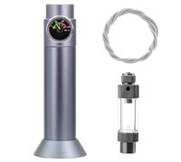 DONGKER Régulateur CO2 d'Aquarium,Système de CO2 pour Aquarium de Bureau,Régulateur de CO2 avec Compteur de Bulles et Clapet Anti-Retour pour Plantes D'aquarium