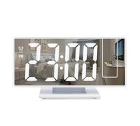 DONGKER Réveil a Projection,Réveil a Affichage LED a Gradateur a 3 Niveaux avec Projection Rotative a 180 ° et Réglage du Réveil Snooze pour Le Chevet du Bureau a Domicile