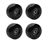 DONGKER Roues de Skateboard,4 Roues De Croisière 52 Mm 95a avec Roulements pour Piscines en U,Ralentisseurs,Nids-de-Poule,Routes de Gravier,Routes Carrelées