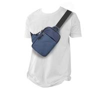 DONGKER Sac a Bandoulière de Poitrine,23,6-43,3" Casual Sling Bag pour Homme et Femme pour Course a Pied,Marche,Jogging,Shopping,L'escalade,Cyclisme,Camping (dark blue, S)
