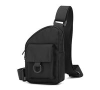 DONGKER Sac a Dos a Bandoulière,Sac de Poitrine Petit Imperméable a L'eau pour Homme,Voyage,Randonnée,Sport