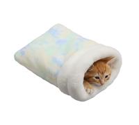 DONGKER Sac de Couchage pour Chat,Cachette Chaude Semi-fermée en Polaire Lavable,pour Chatons et Chiots de Petite et Moyenne Taille (4-8 Kg)