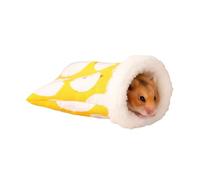 DONGKER Sac de Couchage pour Hamster,Lot de 2 en Polaire Douce,Cachette Chaude Semi-fermée pour Cobaye,Furet,Cobaye,Chinchilla,Lapin ou Hamster