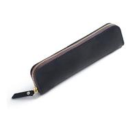 DONGKER Sac de Papeterie,Étui a Crayons en Cuir de 7,8 X 2,1'' a Fermeture Éclair pour Les Étudiantes de Sexe Masculin