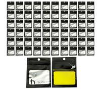 DONGKER Sachets d'emballage pour Appâts Souples,Lot de 50 Sachets de Rangement Étanches et Transparents en PE avec Fermeture Automatique pour Hameçons,Emerillons et Accessoires de Pêche