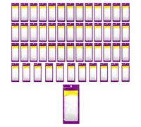 DONGKER Sachets d'emballage pour Appâts Souples,Lot de 50 Sachets de Rangement Étanches et Transparents en PE avec Fermeture Automatique pour Hameçons,Emerillons et Accessoires de Pêche
