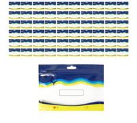 DONGKER Sachets d'emballage pour Appâts Souples,Lot de 50 Sachets de Rangement Étanches et Transparents en PE avec Fermeture Automatique pour Hameçons,Emerillons et Accessoires de Pêche