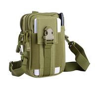 DONGKER Sacoche Homme Bandouliere, 600D Multifonctionnel Sac de Tactique Ceinture, pour Cyclisme Randonnée Alpinisme Camping