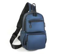 DONGKER Sling Chest Crossbody Bag,Sac a Dos Étanche avec Port de Chargement USB et Bandes Réfléchissantes pour Hommes et Femmes,Randonnée,Cyclisme,Voyage,Sport