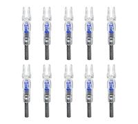 DONGKER Tir L'Arc Coco, 10 Pièces Coques Illuminées Automatiquement pour Tiges de Flèches de 6,2 mm de Diamètre pour Chasse Tir