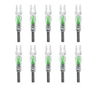 DONGKER Tir L'Arc Coco, 10 Pièces Coques Illuminées Automatiquement pour Tiges de Flèches de 6,2 mm de Diamètre pour Chasse Tir