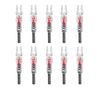 DONGKER Tir L'Arc Coco, 10 Pièces Coques Illuminées Automatiquement pour Tiges de Flèches de 6,2 mm de Diamètre pour Chasse Tir