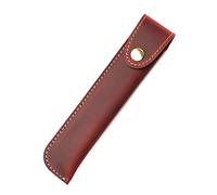 DONGKER Trousse a Crayons en Cuir,Pochette a Stylos avec Fermeture en Métal pour Étudiants,Hommes d'affaires,Adultes,Adolescents,Artistes