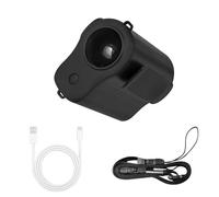 DONGKER Ventilateur de taille portable, 5 vitesses réglables, ventilateur de refroidissement à suspendre, plusieurs façons de le porter avec affichage numérique LED, pour l'extérieur, les vacances, le