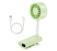 DONGKER Ventilateur Portable a Main,100 Vitesses Mini Ventilateur a Pince,Rechargeable par USB,Haute Vitesse,Turbo Personnel avec Affichage LED,pour les Voyages et les Vacances a la Plage