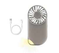 DONGKER Ventilateur USB Portable,Mini Ventilateur de Poche 4 Vitesses,Batterie 1200 MAh,pour L'été,Voyages,Chambre,Voiture,L'extérieur et la Cuisine