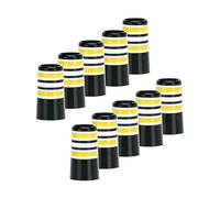 DONGKER Viroles Coniques Golf,10 Pièces Embouts de Fer de Golf,Embouts de Club de Golf Compatibles avec Arbre Parallèle de 0.370 Pouces
