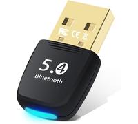 Dongle Adapter, Clés Bluetooth, Bluetooth 5.4, Clé Bluetooth PC, Bluetooth pour PC Clé, Clé Bluetooth, pour Casque, Souris, Manette, Clavier, Smartphone, Tablette, avec Windows 11/10 / 8.1/7