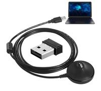 Dongle Ant+ Portable - Récepteur USB Ant avec câble d'extension | Adaptateur de Cyclisme sans interférence, idéal pour la connectivité Zwift, TrainerRoad, TacX, Rouvy et CycleOps