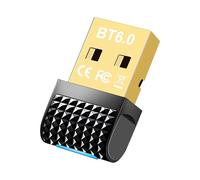 Dongle Bluetooth 6.0 Adaptateur, Cle Bluetooth Carte Clé Blue-Tooth USB pour PC, Casque, Souris, Manette, Clavier, Imprimantes, Smartphone, Tablette Compatible pour Windows 11/10/8.1