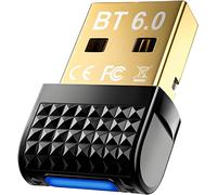 Dongle Bluetooth 6.0,Clé Bluetooth Pour Pc,Plug And Play,Compatible Avec Windows 11/10/8.1/7,Bluetooth Usb Pour Casque Clavier Souris Enceinte Écouteurs Téléphone