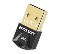 Dongle Bluetooth 6.0 Clé USB, Clé USB Adaptateur Bluetooth Faible Latence pour PC, Casque, Souris, Manette, Clavier, Imprimantes, Smartphone, Tablette Compatible pour Windows 11/10/8.1