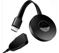 Dongle HDMI sans Fil 4K Adaptateur Affichage WiFi pour TV Projecteur Recepteur de Mise en Miroir Ecran AirPlay Miracast DLNA Streaming iPhone Android Incompatible Google/Netflix (Menu en Français)