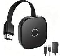 Dongle HDMI sans Fil Double Bande 2,4G/5G, Miroir d’Écran 4K Ultra HD | Plug & Play, AiPlay Mircast DLNA, pour Téléphone/Tablette/PC vers Téléviseur Projecteur